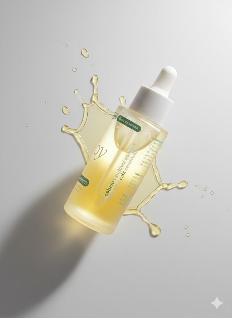 óleo essencial para o couro cabeludo e umectação